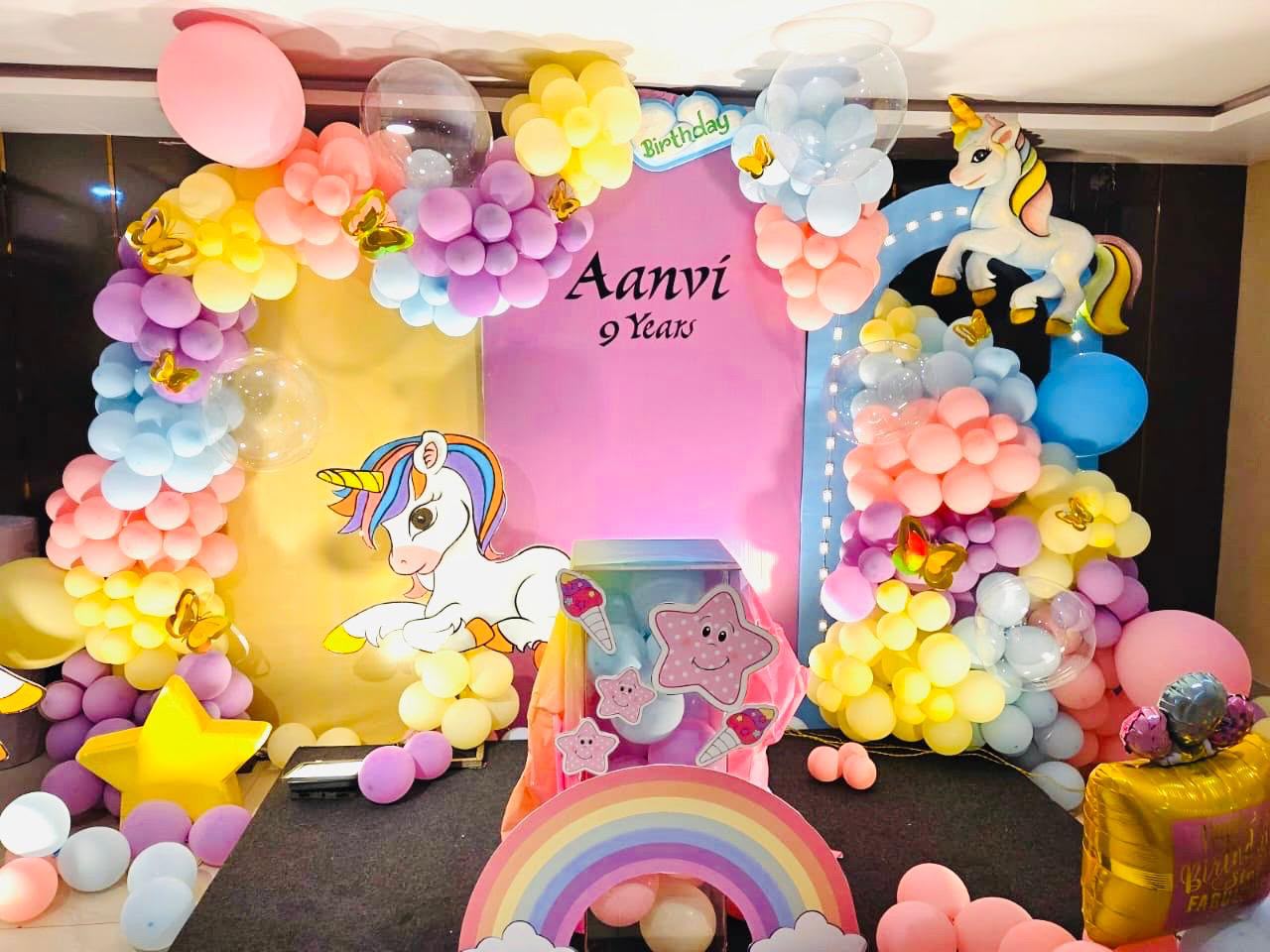 Kids celebration setup